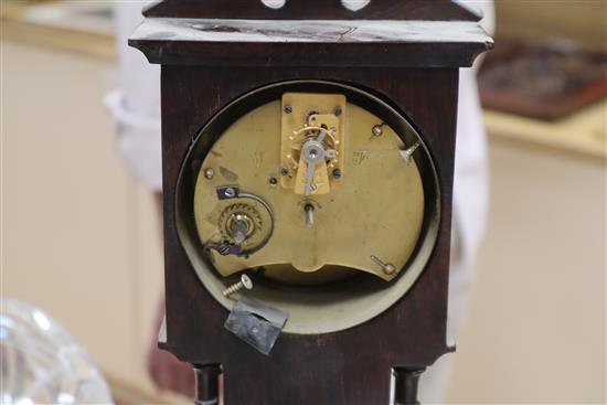 A miniature inlaid longcase height 42cm
